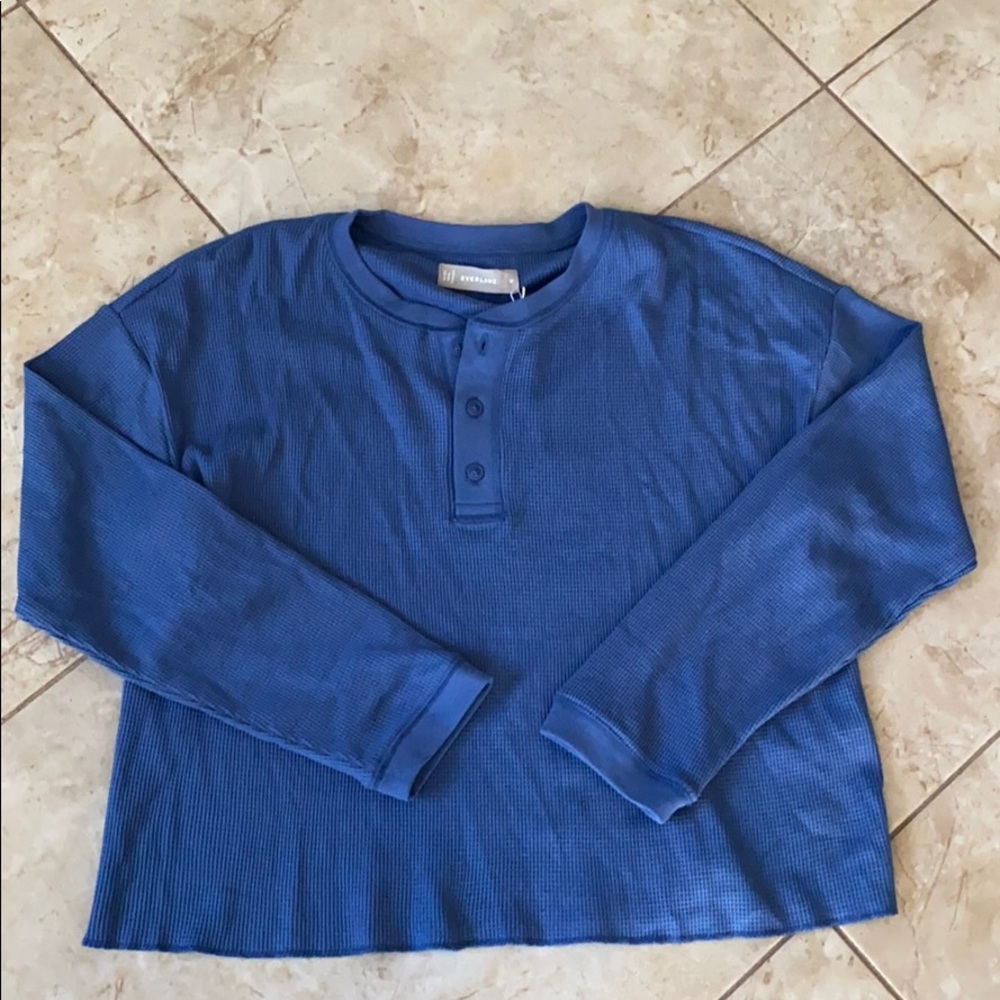 Everlane waffle knit top